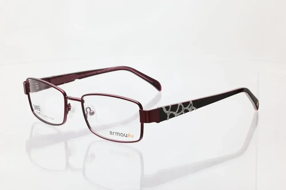 ArmouRx 7008 PRP 53-17-135mm Eyeglass FRAMES ONLY - NEW WITH DEFECTS - READ